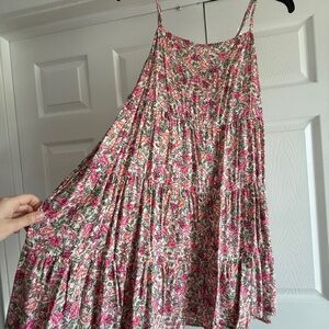 Old Navy Floral Mini Dress - Pink and Green